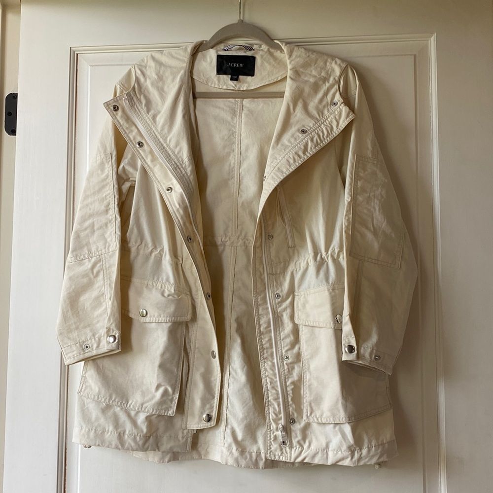 Lightweight Rain Jacket By J Crew - oyster